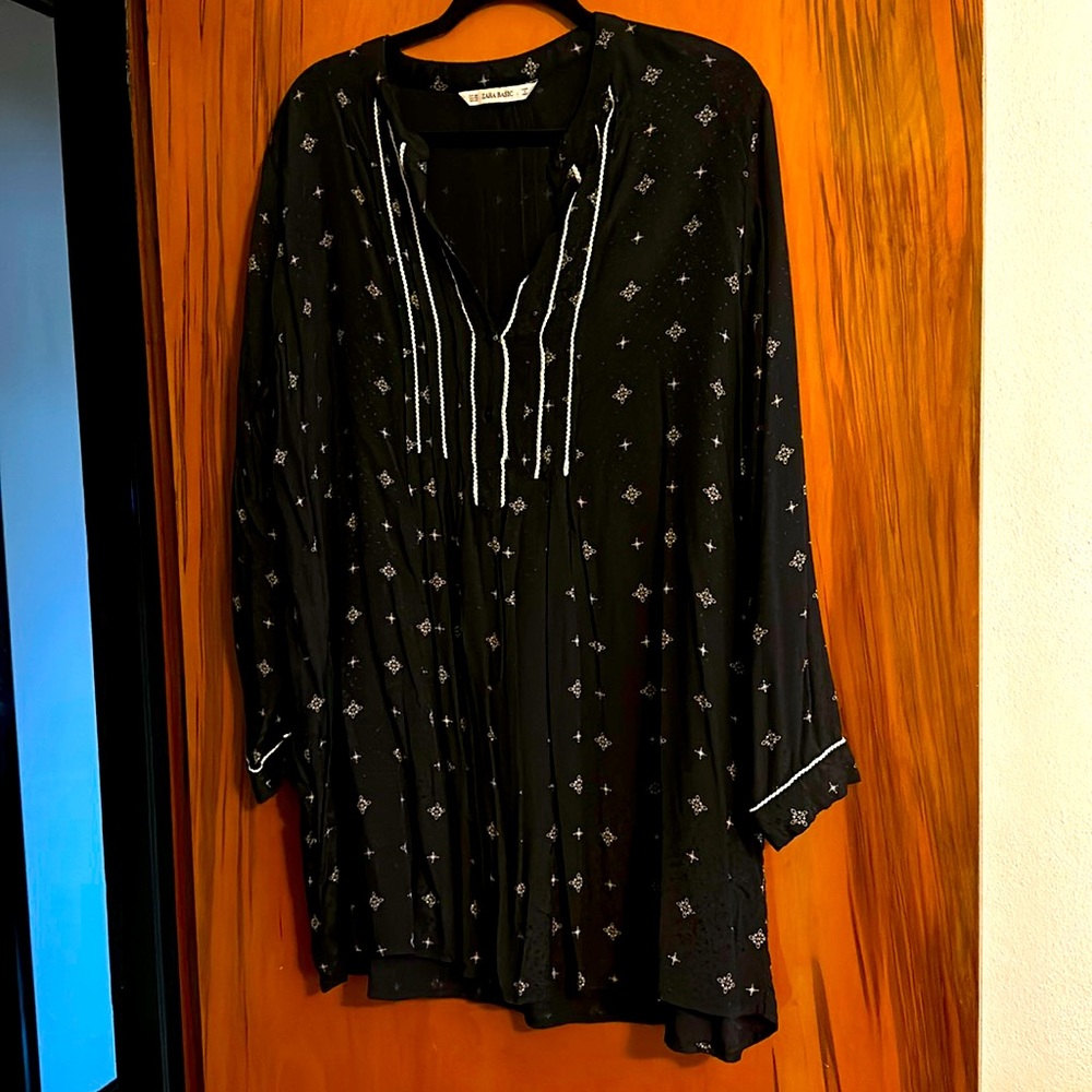 Black Zara oversized dress/tunic